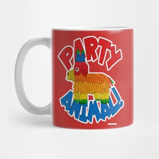 Party Animal Fun Pinata Cartoon Slogan Mug